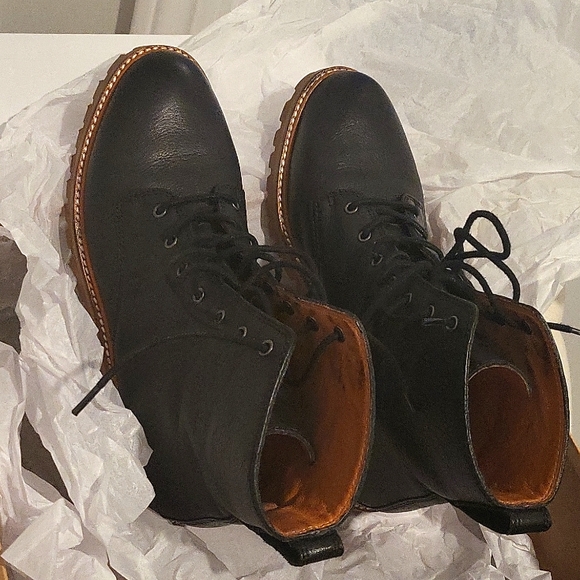 Madewell leather combat boots - Picture 2 of 7